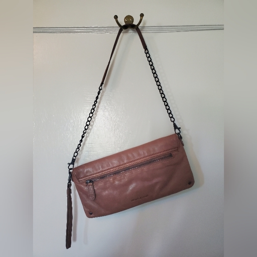 DKNY Jeans – Lamb Leather Clutch/Purse – Brown - Picture 6 of 7